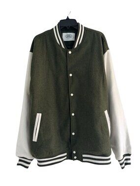 Land Rover x Pacsun Men's Sz XL Green White Varsity Jacket